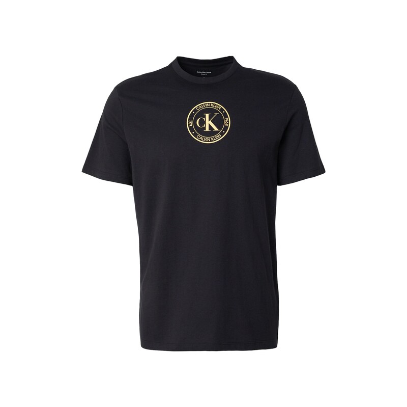 Calvin Klein Jeans Tričko žlutá / černá