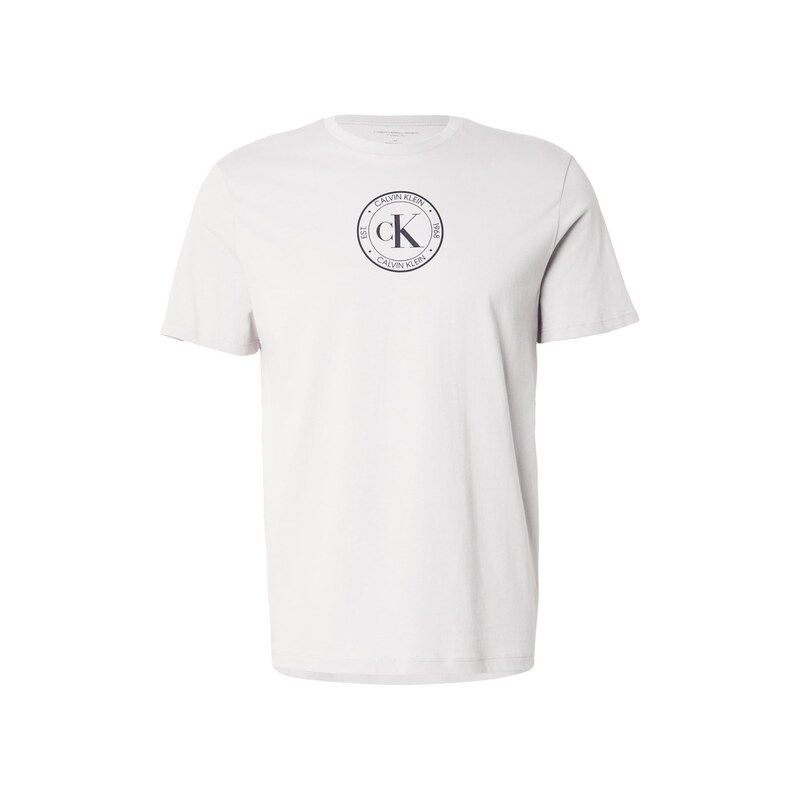 Calvin Klein Jeans Tričko světle šedá / černá