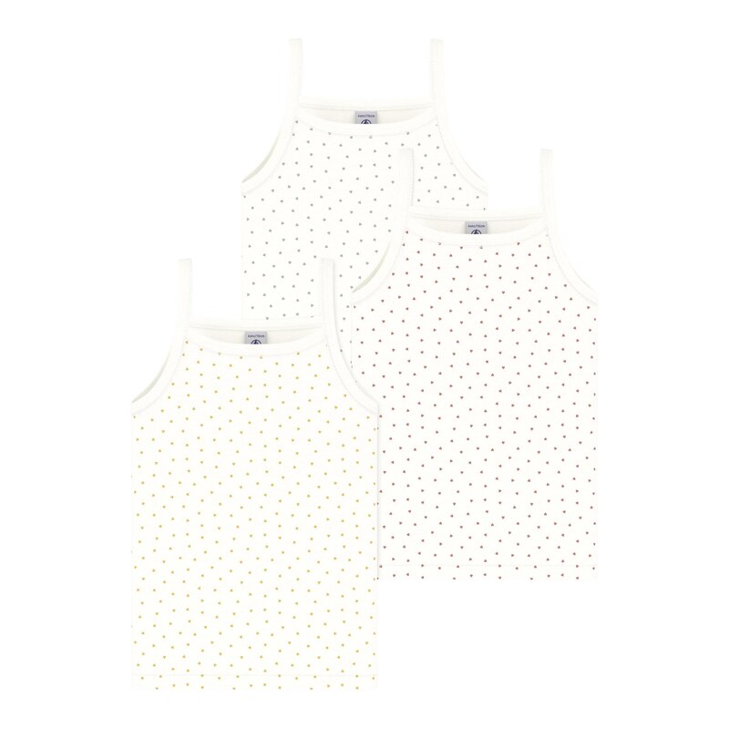 PETIT BATEAU Tílko kari / tmavě šedá / vínově červená / bílá