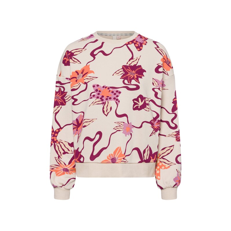 Ragwear Mikina Wuss krémová / bobule / jasně oranžová / světle