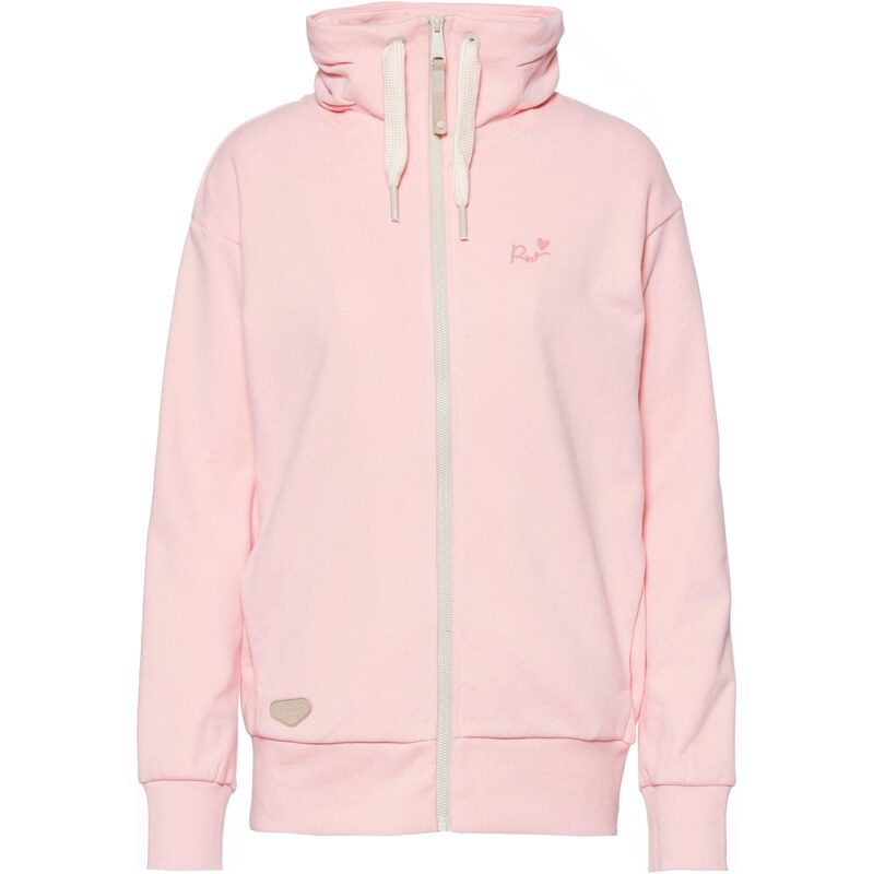 Ragwear Mikina Shocky světle růžová