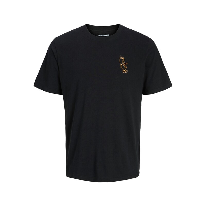 JACK & JONES Tričko JJBrewy medová / černá