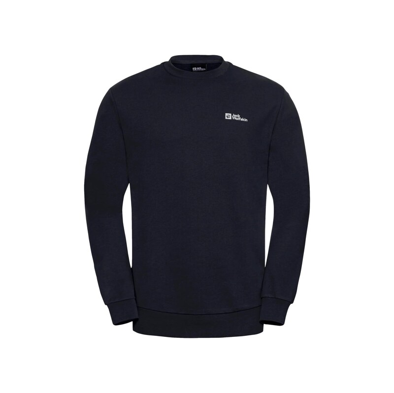 JACK WOLFSKIN Mikina Essential tmavě modrá / bílá