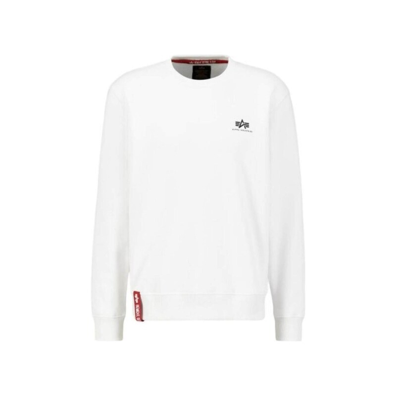 ALPHA INDUSTRIES Mikina Basic Small Logo bílá
