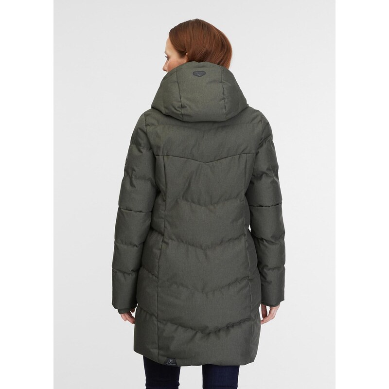 Ragwear Zimní kabát Palva tmavě zelená