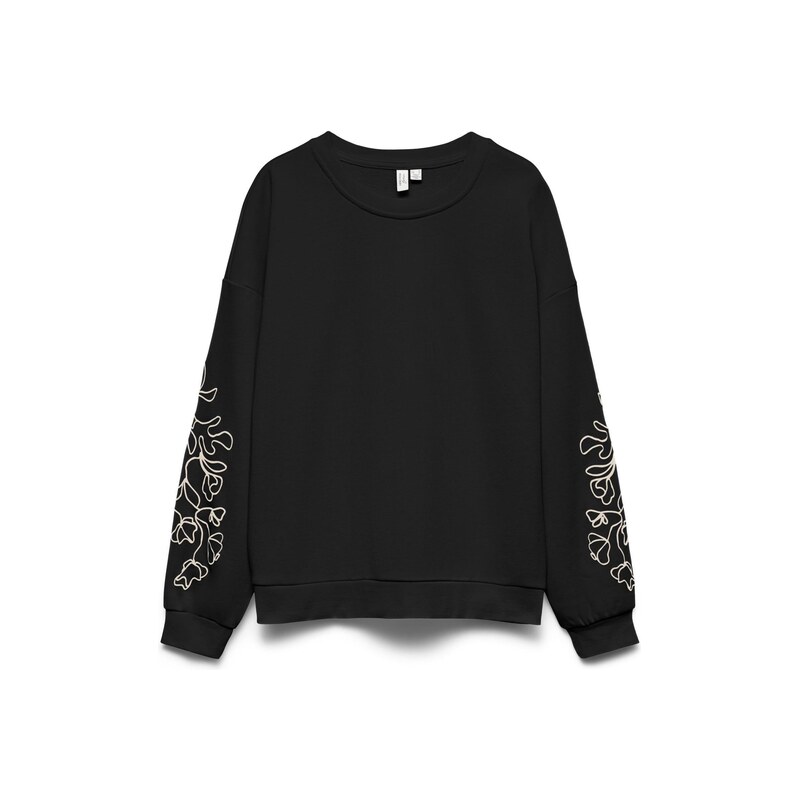 VERO MODA Mikina VMLada krémová / černá