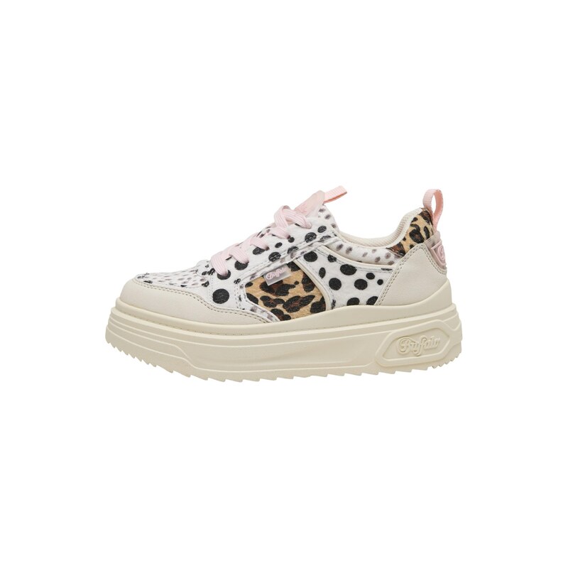 BUFFALO Tenisky Vectra béžová / hnědá / černá / bílá / offwhite