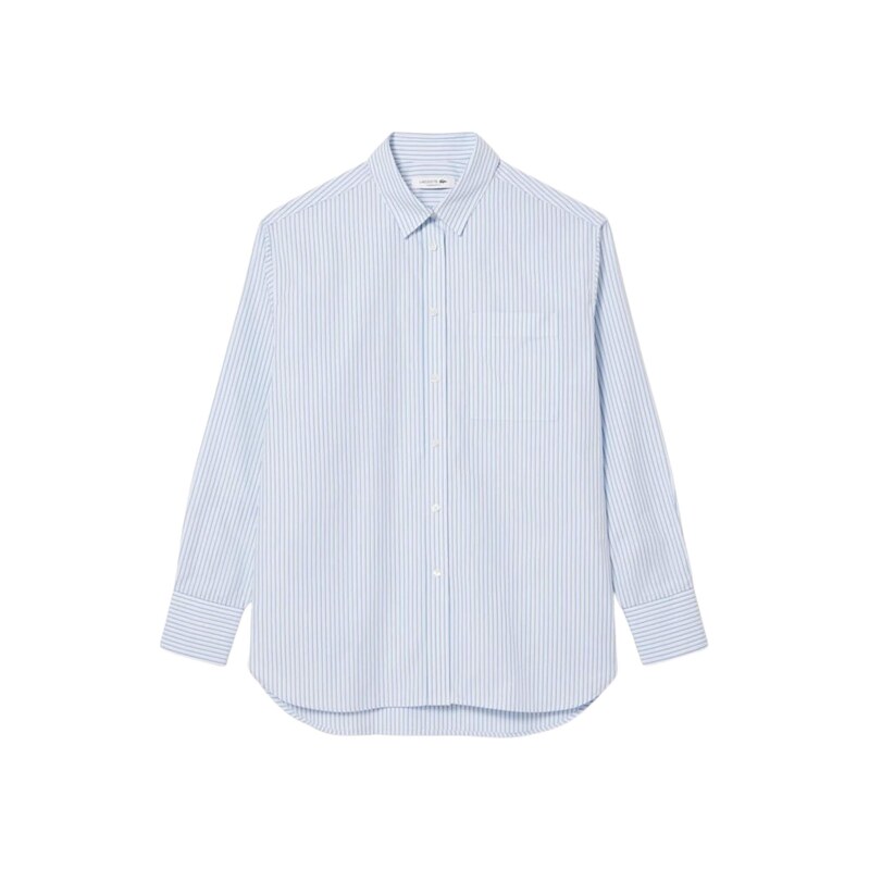 LACOSTE Halenka světlemodrá / bílá