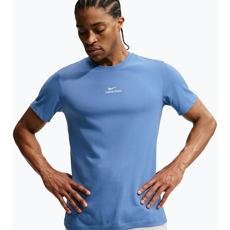 Pánské tréninkové tričko Nike Pro indigo storm/white