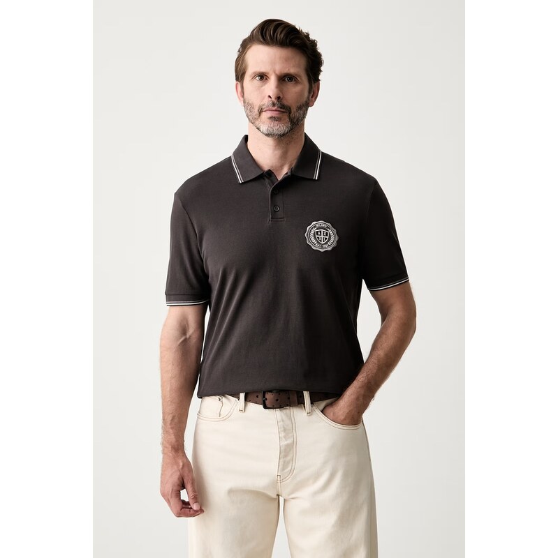 Armani Exchange polo pánské bavlněné