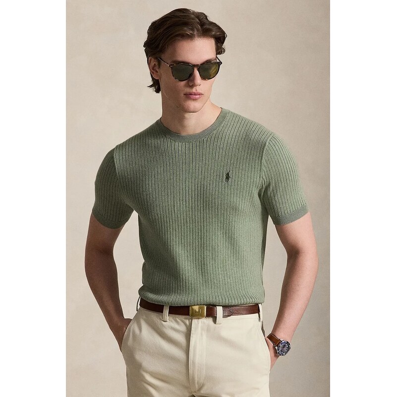 Polo Ralph Lauren svetr s krátkým rukávem pánský bavlněný
