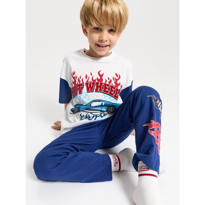 Sinsay - Ponožky s potiskem loga vozidel 4 ks Hot Wheels x Ford