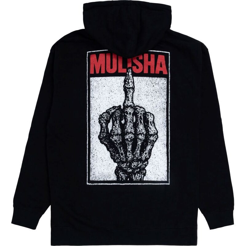 MMIKINA METAL MULISHA FLIPPER HEAVY HOODI - černá -