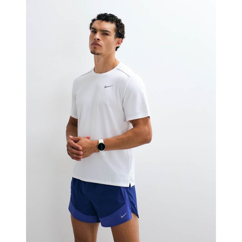 Nike Running Miler Dri-FIT UV-Protection t-shirt in white