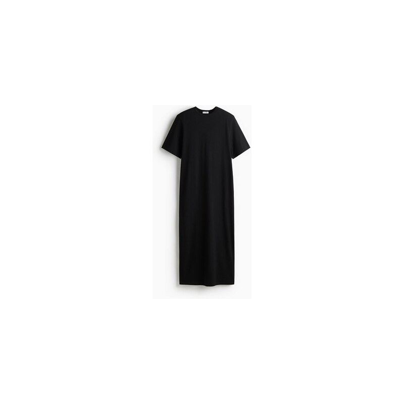 H&M - Shoulder-pad T-shirt dress - Černá