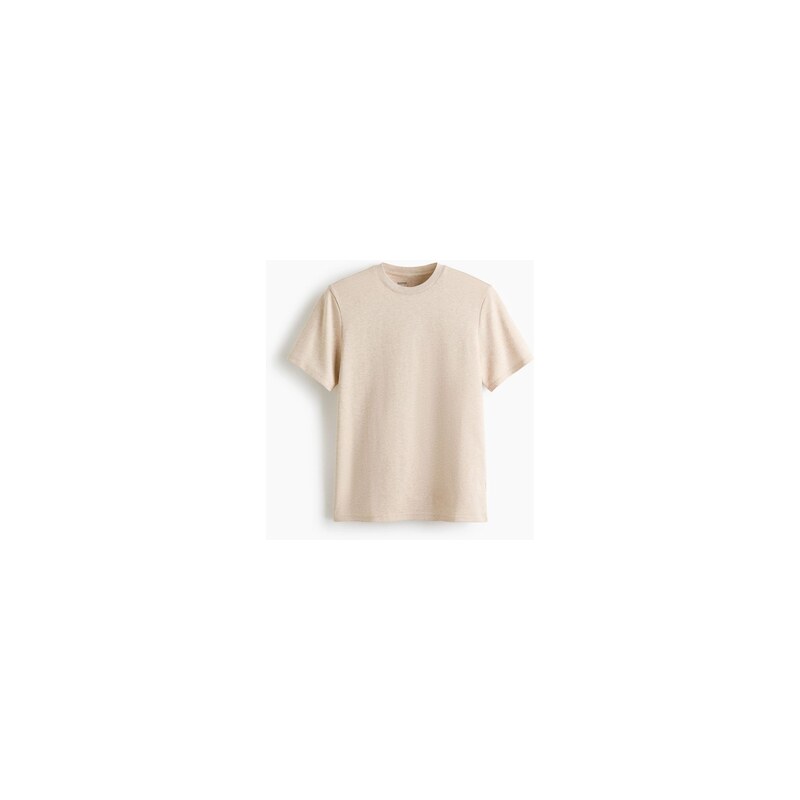 H&M - Tričko Cooling Regular Fit - Přírodní Bílá