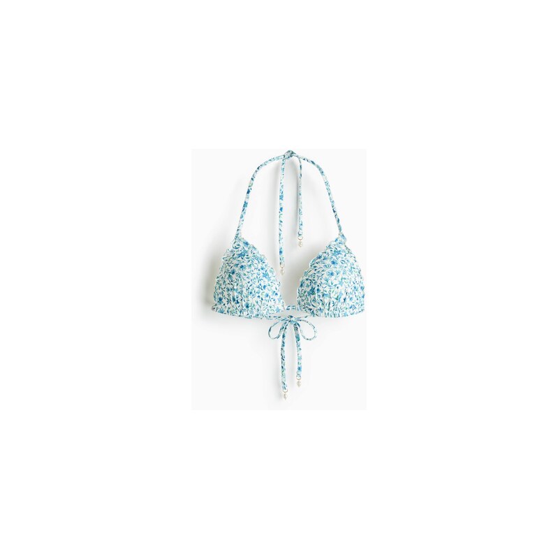 H&M - Bikinová push-upkas trojúhelníkovými košíčky - Tyrkysová