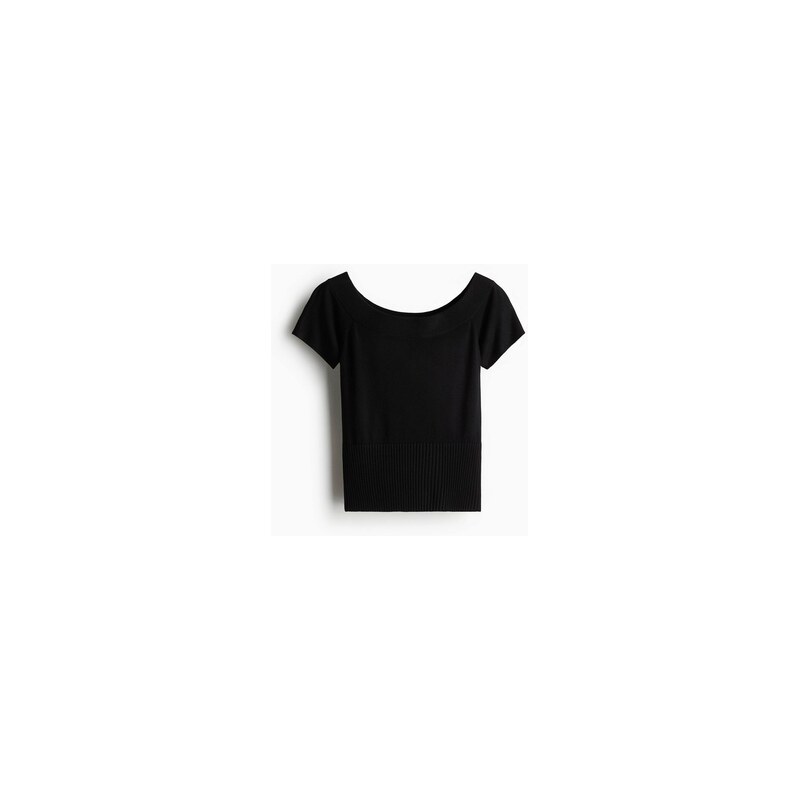 H&M - Top odhalující ramena - Černá