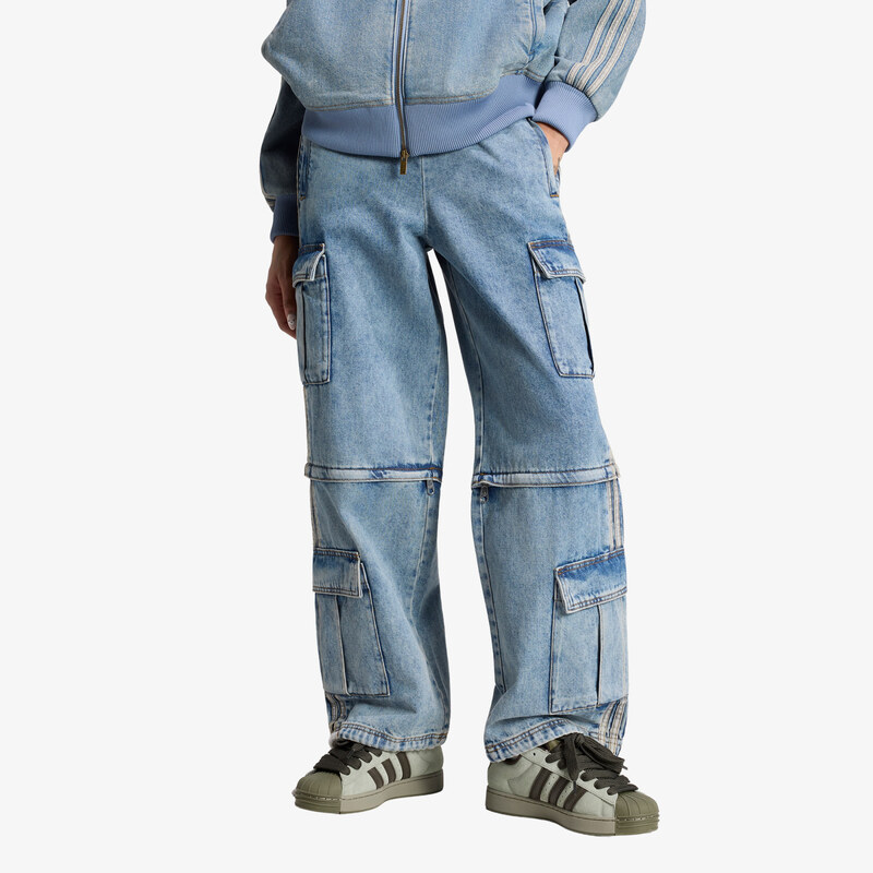 adidas Originals Kalhoty adidas Mid Rise 2-in-1 Denim Pant Worn