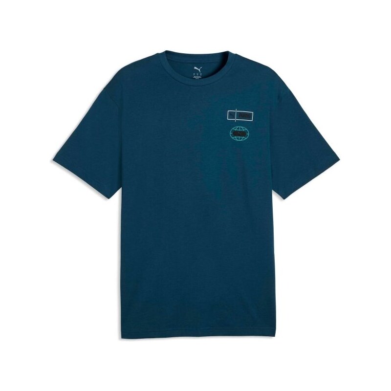 Puma GRAPHICS RELAXED STACKED TEE Pánské triko