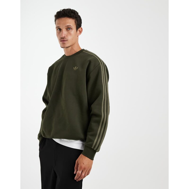 adidas Originals Adicolor 3-stripes oversized crewneck in night