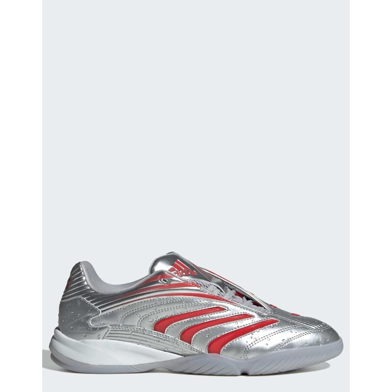 adidas Originals Predator sala shoes in silver metallic / none /