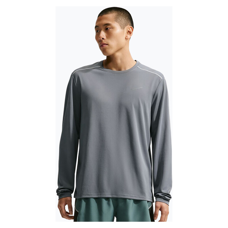 Pánské běžecké tričko Longsleeve Nike Miler Dri-Fit UV smoke