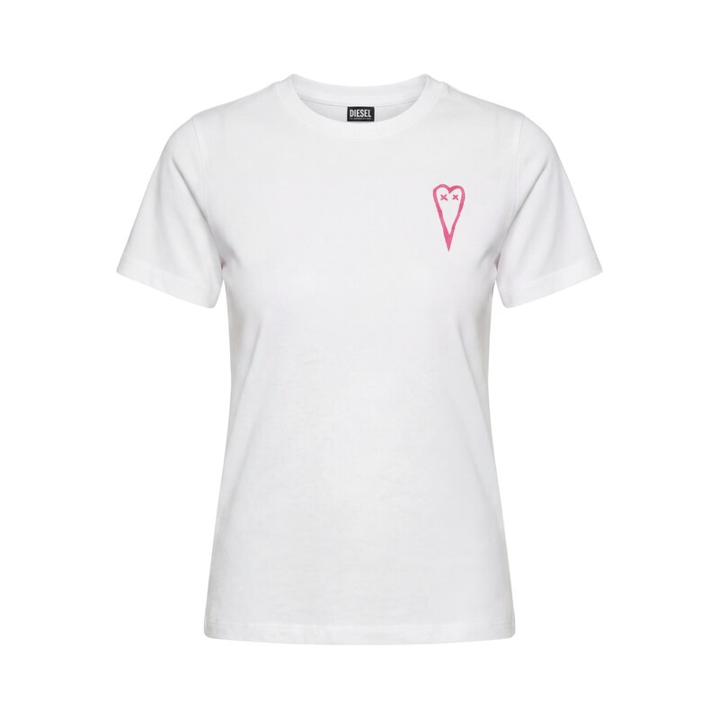 DIESEL Heart White tričko