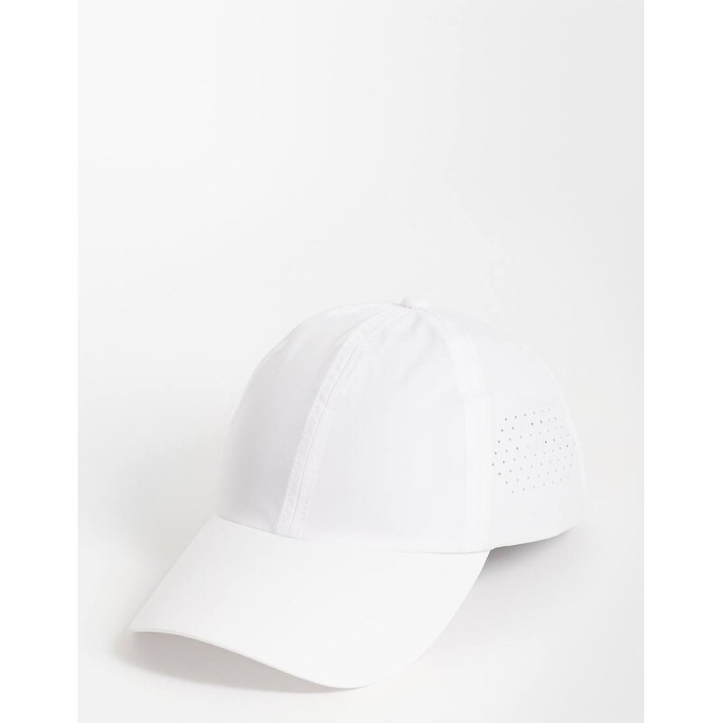 4505 quick dry performance adjustable running cap in white