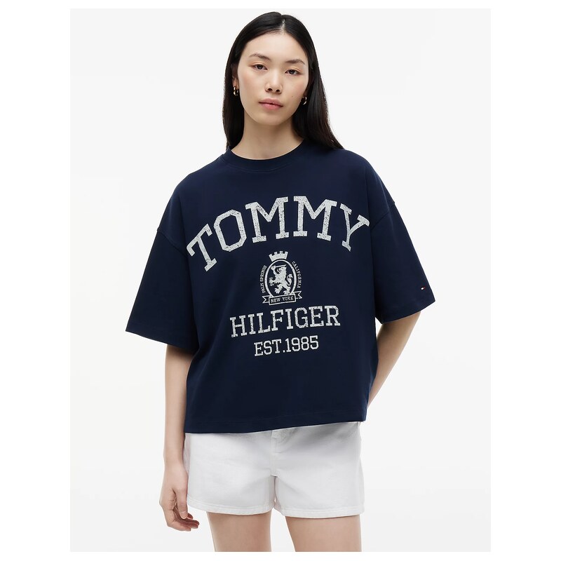 Tommy Hilfiger dámské tmavě modré tričko