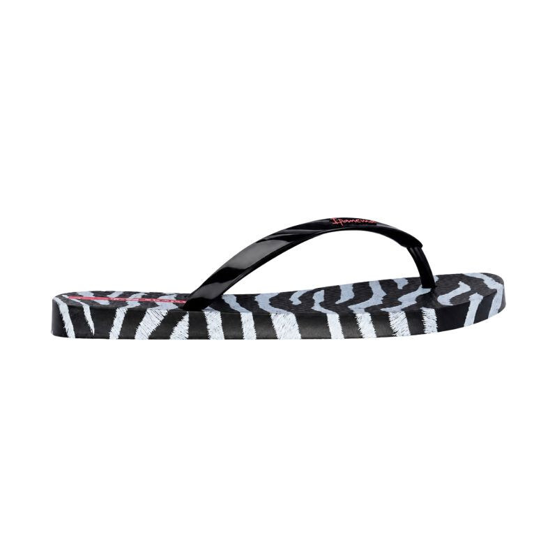 Dámské žabky Ipanema Animal Print, černé a šedé, 83846-BP655