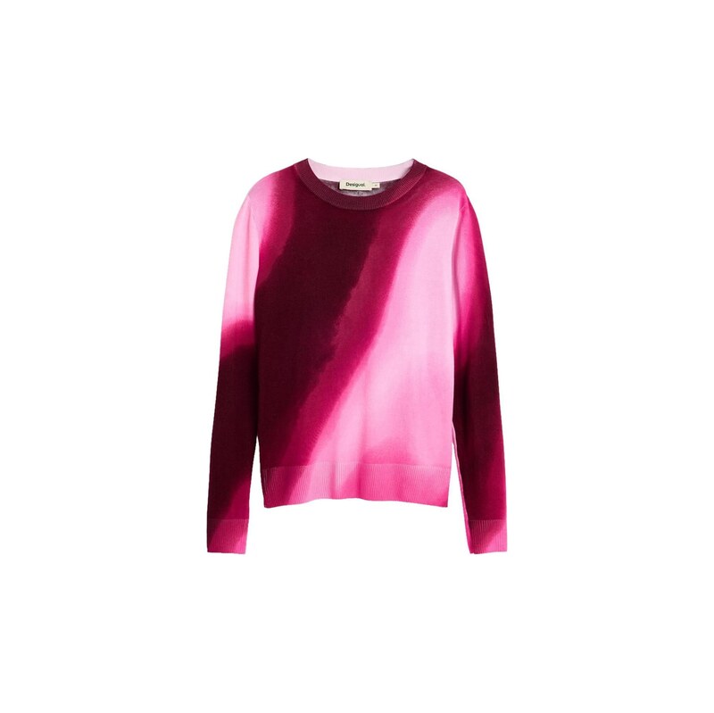 Desigual Svetr pink / fuchsiová / burgundská červeň
