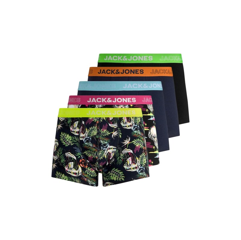 JACK & JONES Boxerky JACMelting Skull tmavě modrá / světle