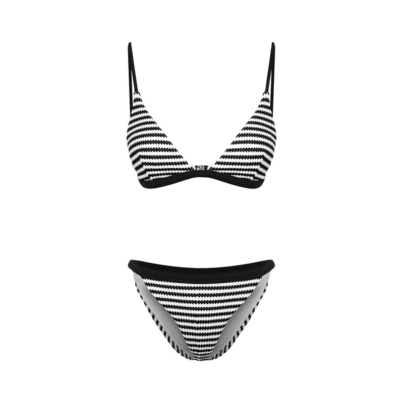 Trendyol Bikiny černá / bílá