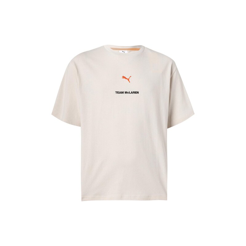PUMA Tričko McLaren Racing mandarinkoná / černá / barva bílé