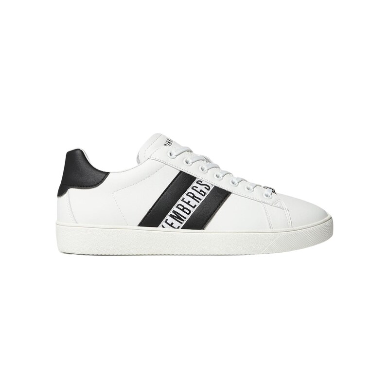 BIKKEMBERGS Tenisky Recoba černá / bílá