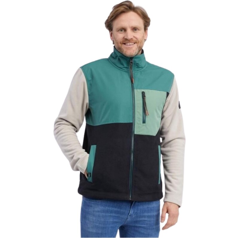 Ragwear Přechodná bunda Flettcher béžová / nefritová / černá