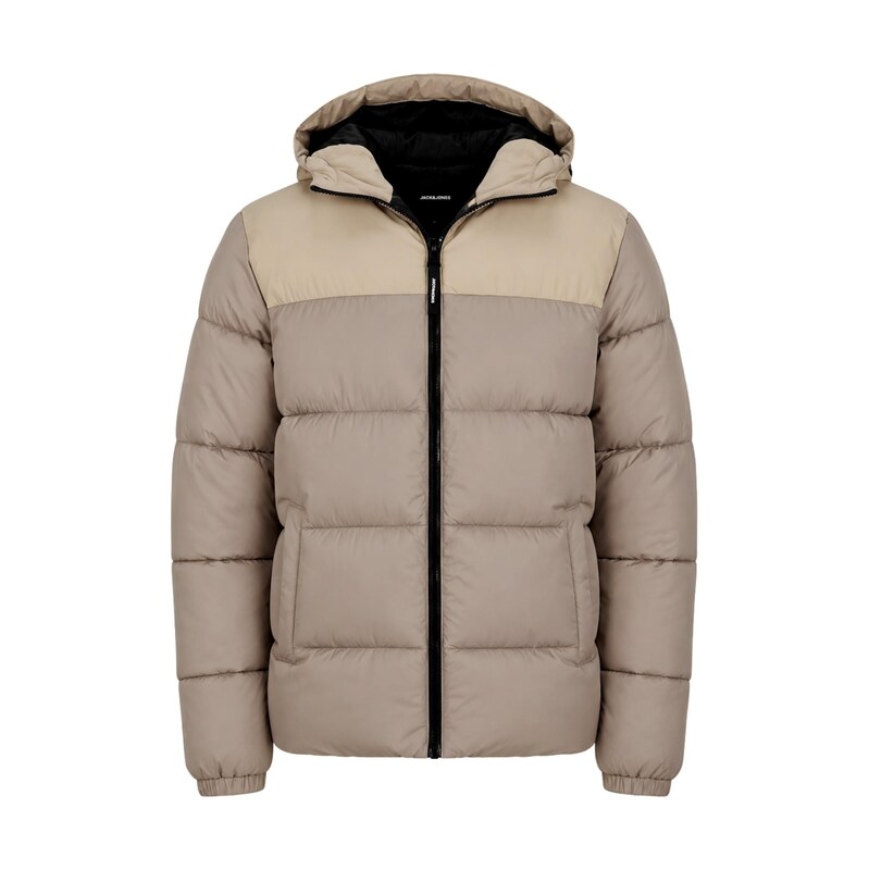 JACK & JONES Zimní bunda Hili béžová / tmavě béžová