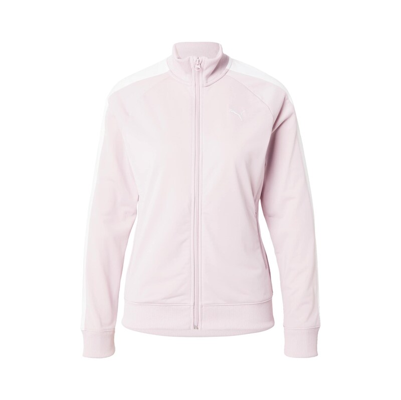 PUMA Sportovní bunda růže / bílá