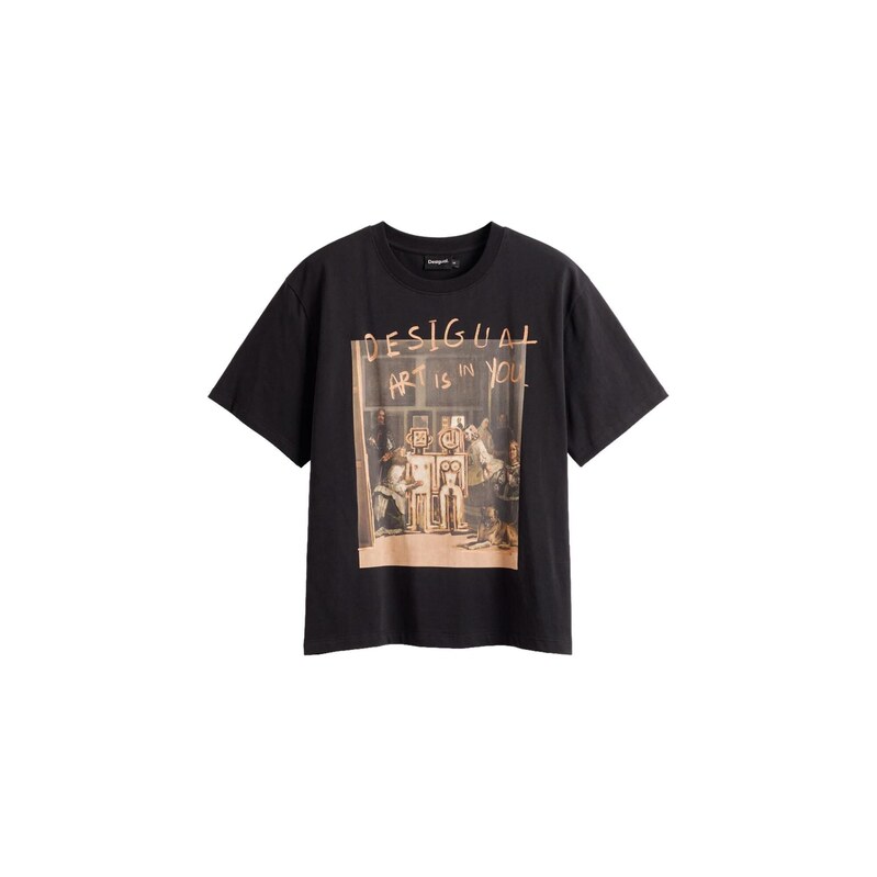 Desigual Tričko velbloudí / černá