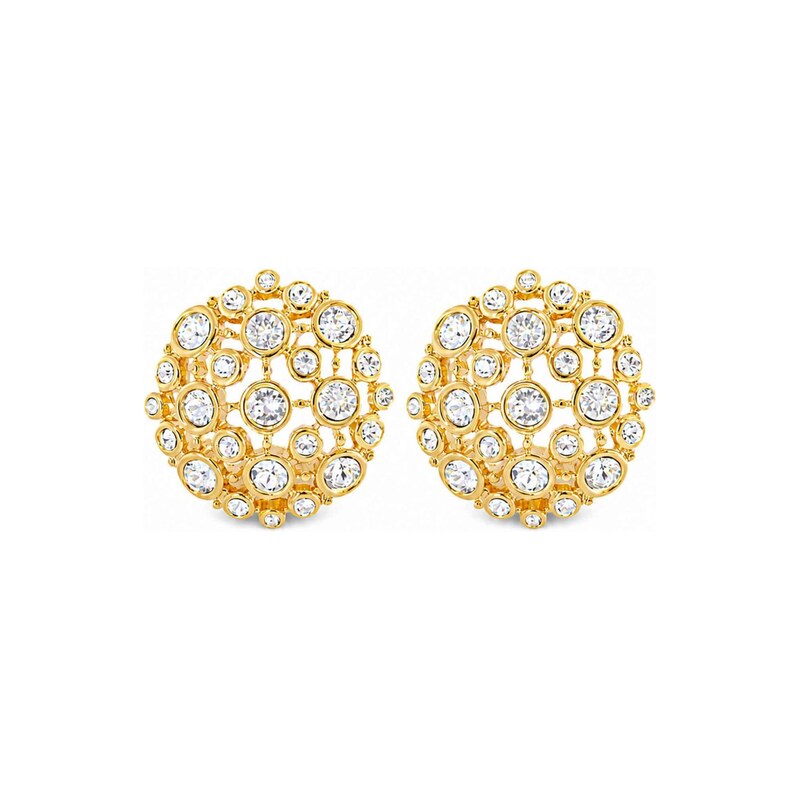 RteRme Náušnice Corisande Gold Cubic Zirconia Statement Earrings