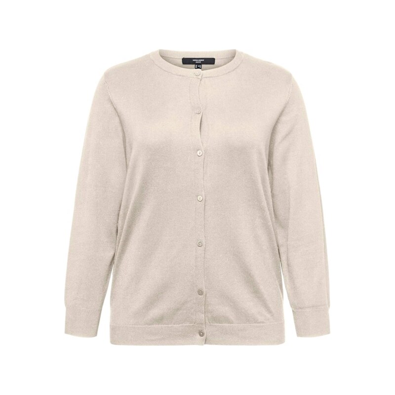 Vero Moda Curve Kardigan VMCSilje přírodní bílá