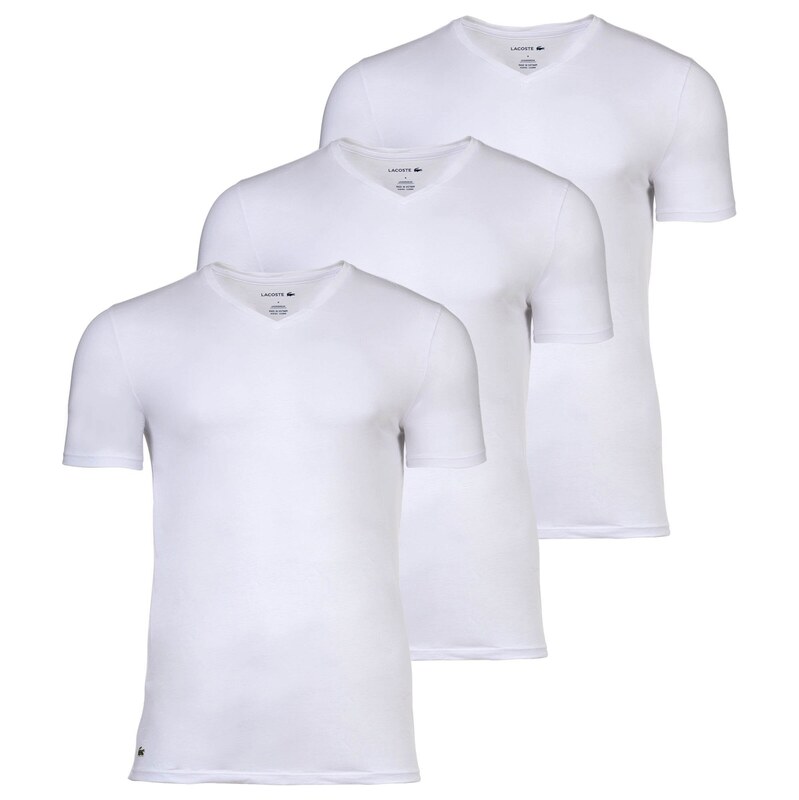 LACOSTE Tričko bílá