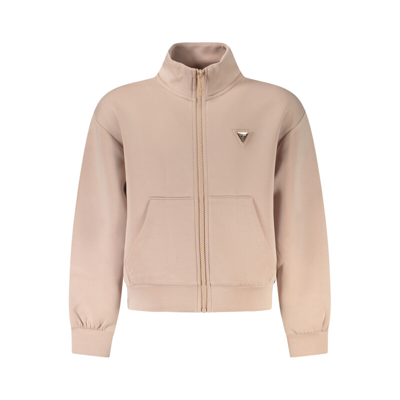 Růžová dívčí mMikina Guess Jeans na zip