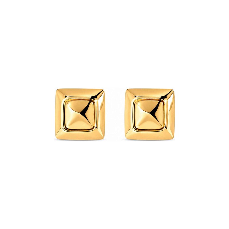 RteRme Náušnice Treasure Square Gold Earrings zlatá