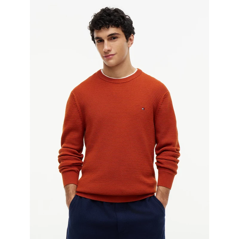 Tommy Hilfiger pánský oranžový svetr