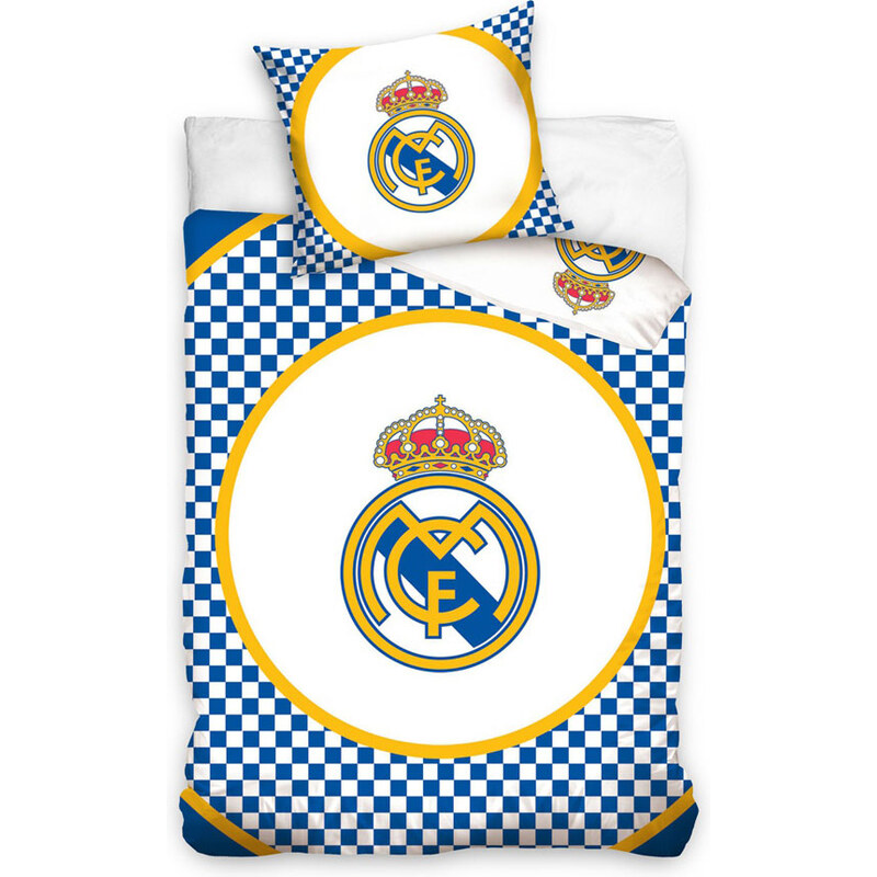 Carbotex Povlečení Real Madrid znak bavlna 140/200, 70/80 cm