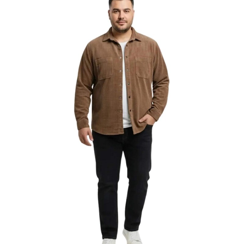 Lavecchia Košile LV-5578 Übergrößen velbloudí
