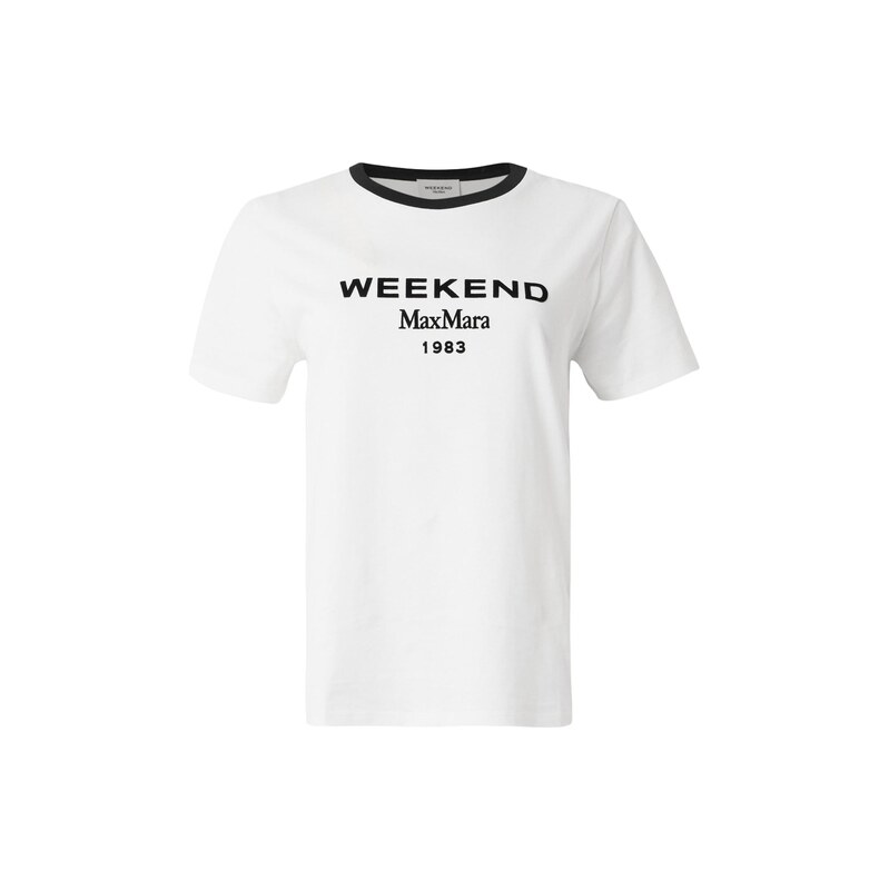 Weekend Max Mara Tričko DEDISON černá / bílá