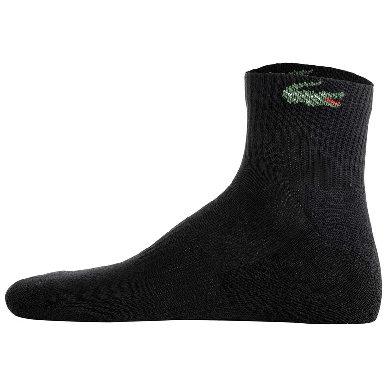 LACOSTE Ponožky olivová / světle červená / černá